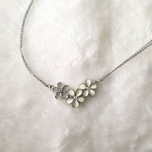 Flower Necklace 16" adjustable length chain